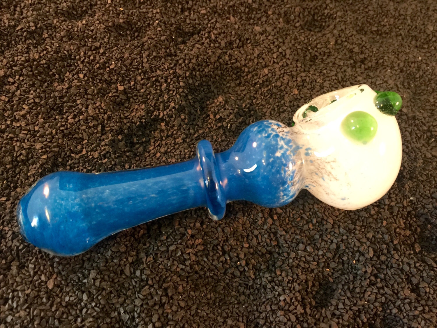 Glass Bowl Pipe Unique Hand Blown Decorative by SmokingGoodDeals