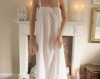 white broderie anglaise nightdress