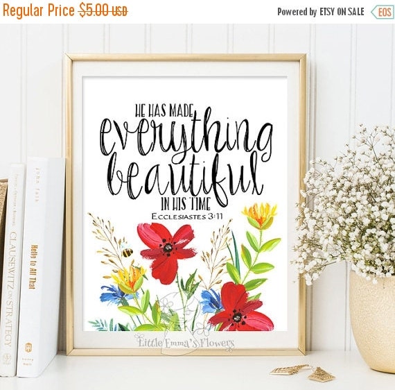 religious home decor housewarming gift quote by LittleEmmasFlowers