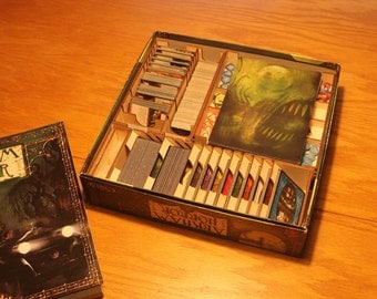 Arkham Horror 3mm Birch ply Laser cut Game Box Organiser - quick and easy set up for a great game!