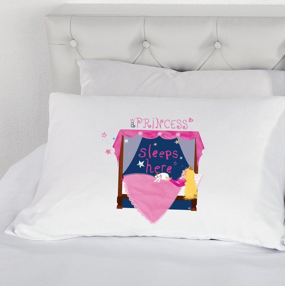 Princess Pillow A Princess Sleeps Here Girls Pillow Case