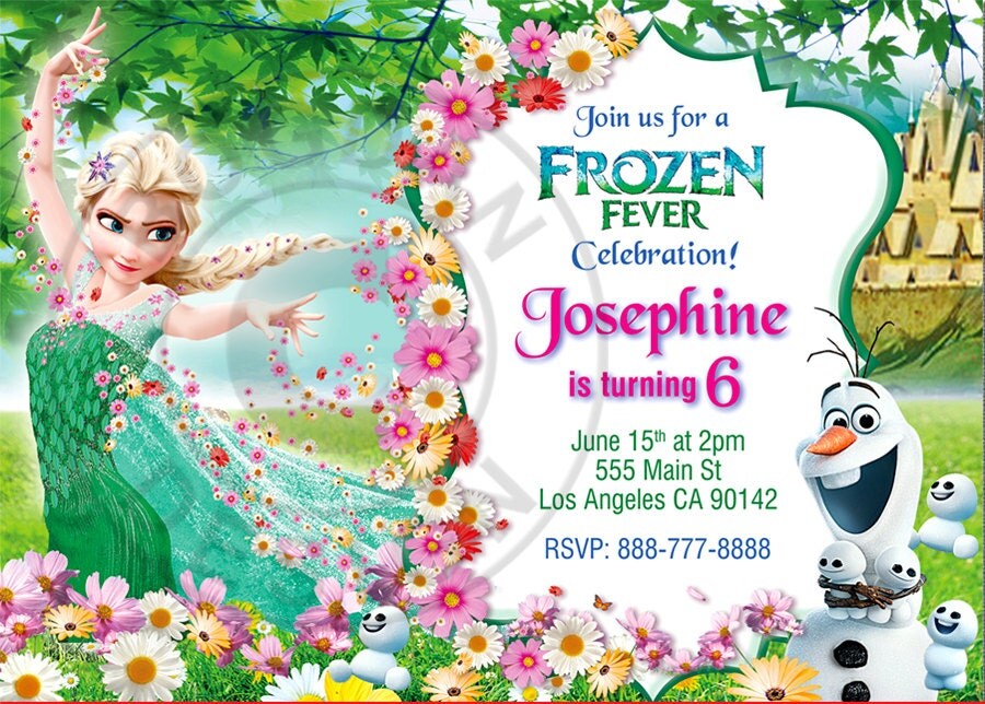 Frozen Fever Invitation