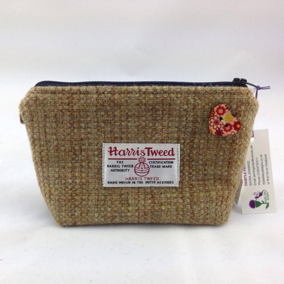 harris tweed cosmetic bag