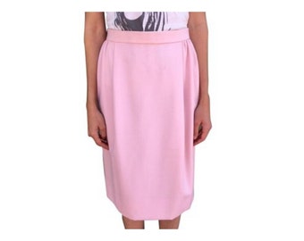 Vintage Oscar de la Renta pink pencil skirt!
