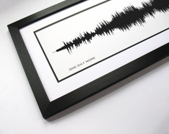 One Day More - Song Print, Musical Sound Portrait and Fine Art