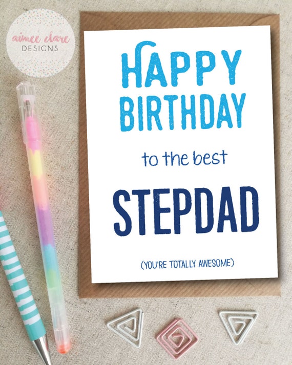 Happy Birthday Stepdad Birthday Card