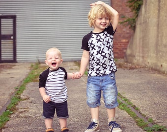 MBJM Explorer Raglan T-Shirt PDF Sewing Pattern (Prem./Small Newborn - Age 12)