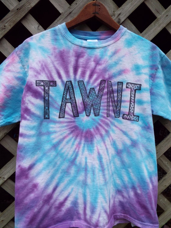 Custom Tie Dye Name Shirts Your Name or Words on a Tshirt