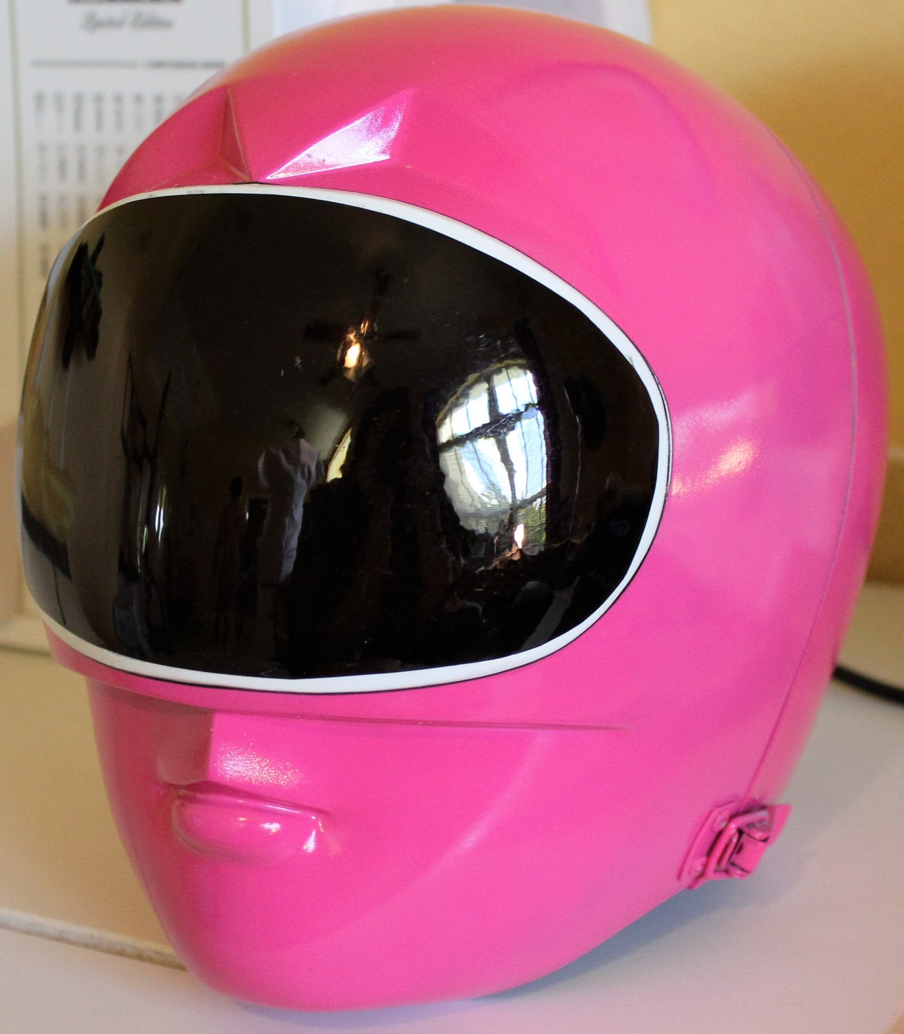 Zeo Pink Power Ranger Helmet Cosplay Finished Helmet