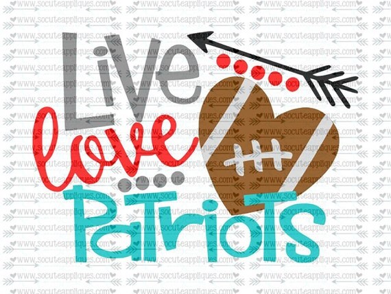 Download SVG DXF EPS Cut file Live Love Patriots svg file