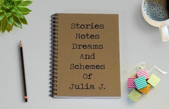 Personalized Journal Stories Notes Dreams And Schemes Of
