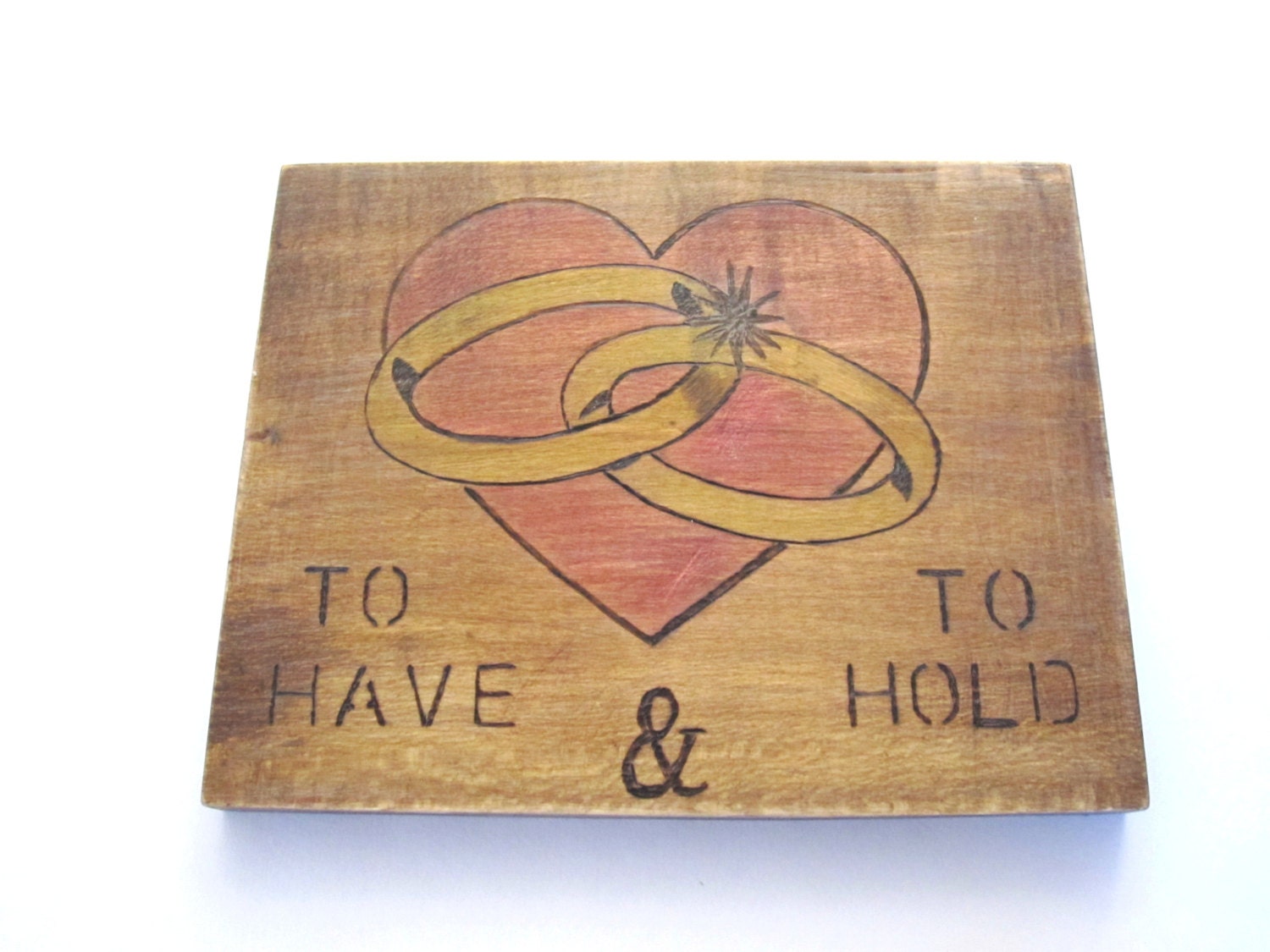 Rustic wedding sign wedding plaque by HummingbirdCraftsLLC on Etsy