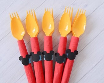 Mickey Mouse Birthday Party Cutlery
