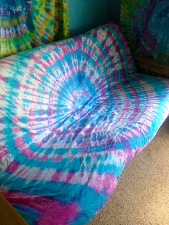 Tie Dye Fitted Sheet Cotton Candy Tie Dye Bed by beachbumtiedye