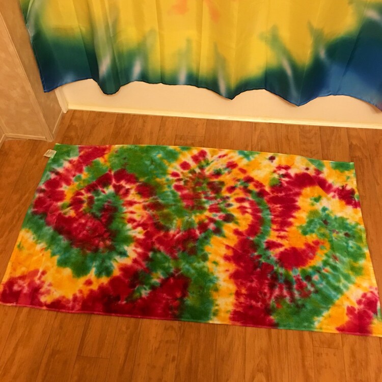 Tie Dye Bath Towel Rasta Tie Dye Towel Rasta by beachbumtiedye