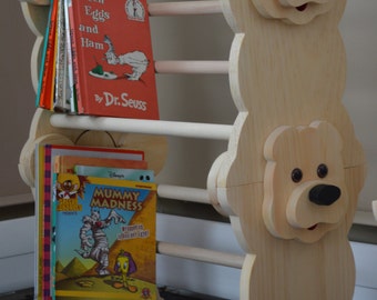 Stackable Bear Bookshelf / kids furniture / Kid's Bookshelf / Winnie the Pooh / Kid's Bookcase / Stackable Bookcase / Teddy Bear