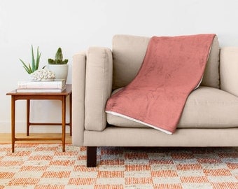 Coral Blanket, Coral Throw Blanket, Coral Fleece Blanket, Coral Fleece Throw, Coral Toss Blanket, Coral Decor, Coral Bedding, Coral Room