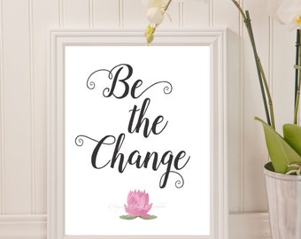 "Be The Change" Gandhi Quote Rainbow Chameleon Vinyl Bumper Sticker - 5 Inch Decal For Cars, Laptops, Windows - View #6
