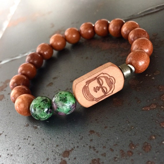 FREE US SHIPPING Men's Yoga Bracelet Ruby in by ArarekojewelryMen