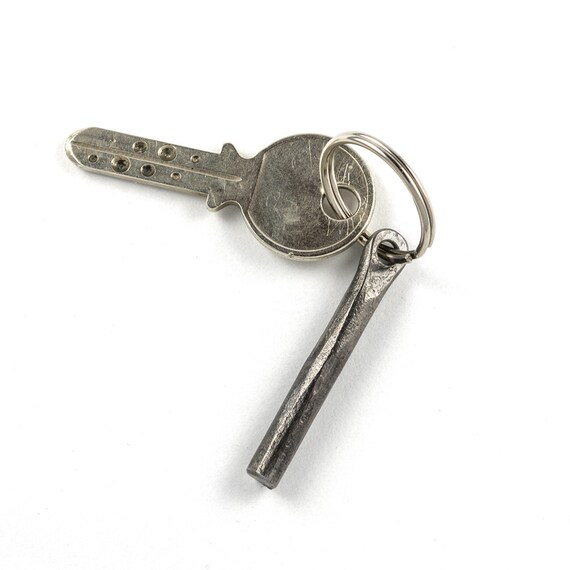 Wrought iron keychain hand gift blacksmith keychain