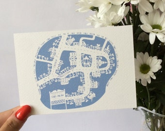 Gilmore Girls "Stars Hollow" Papercut Postcard