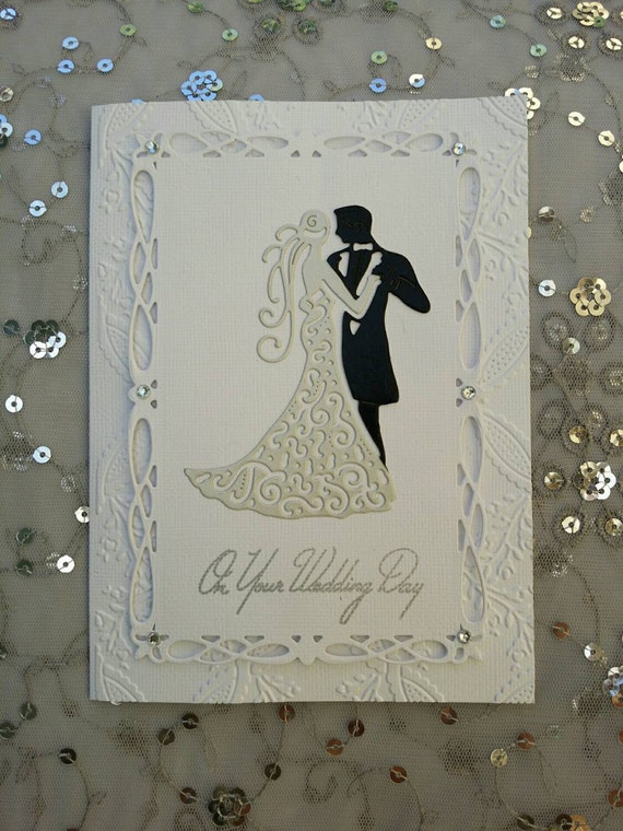 Handmade Wedding Card Wedding Couple Customizable By Ladymajik