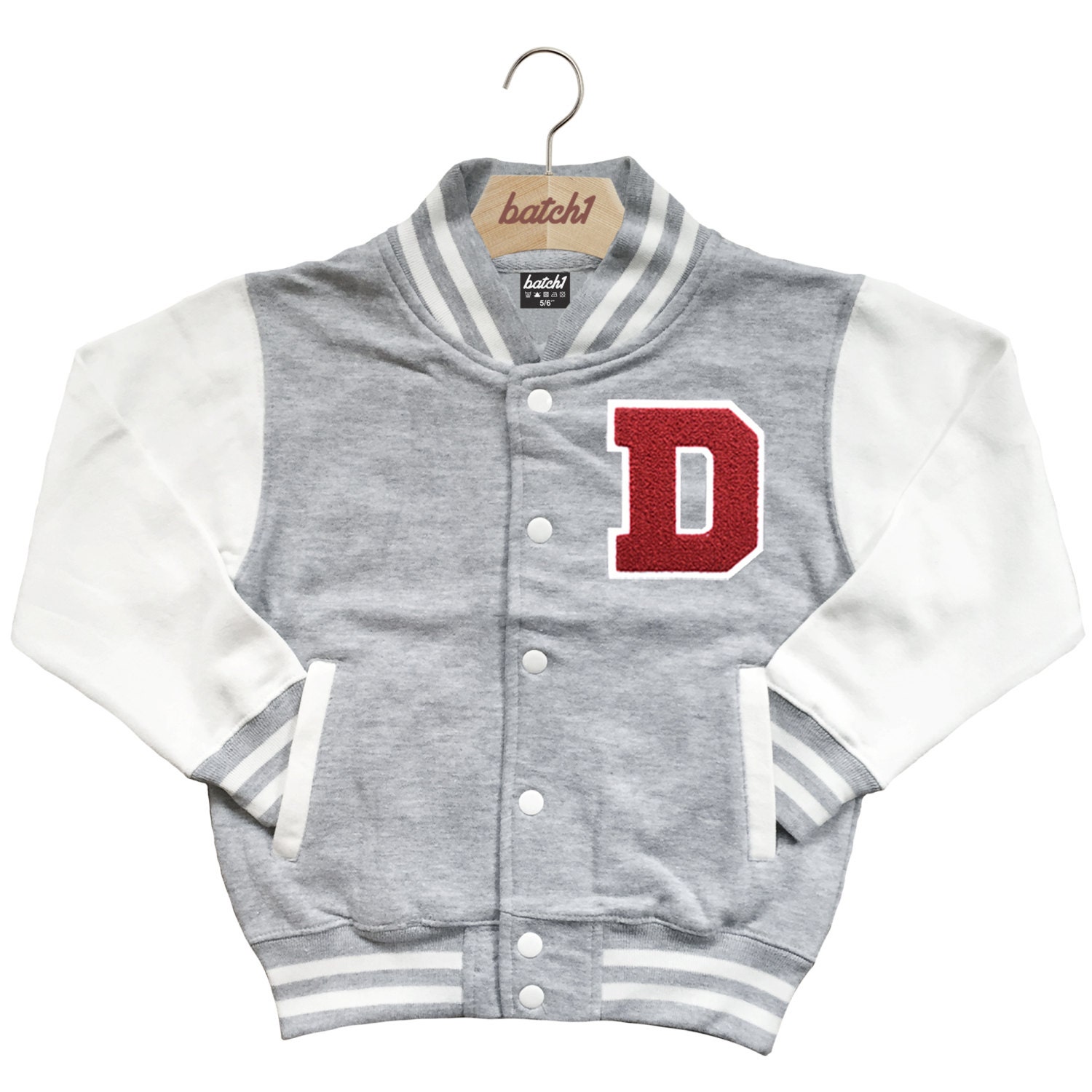 Batch1 Kids Varsity Baseball Jacket Personalised With by BatchOne