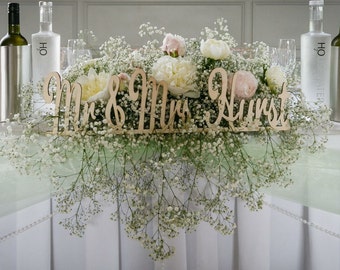 Personalised Mr and Mrs,unpainted, Mr and Mrs Sign, Mr and Mrs wedding sign, Mr and Mrs personalised sign, Mrs and Mrs, Mr and Mr