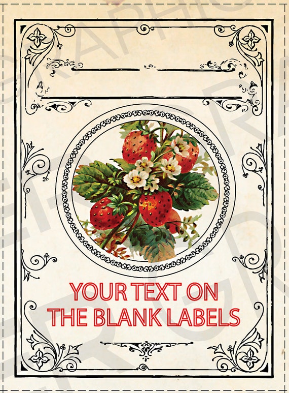 blank fruit jam canning labels vintage fruit jelly tags you