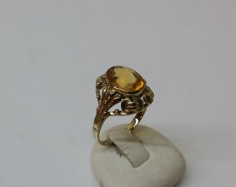 Nostalgic Goldring 333 orange citrine GR153