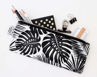 Tropical pencil case//Tropical pencil pouch//Pencil case//Pencil pouch//Teen pencil case//School supplies//Original ANJESY Designs.