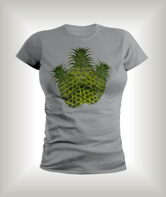 His and Hers Pineapple print Tshirt Hawaiian shirts