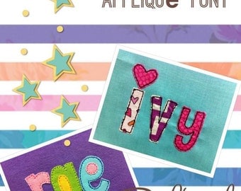 ITH Playtime Raggy Applique Font DIGITAL Embroidery Design