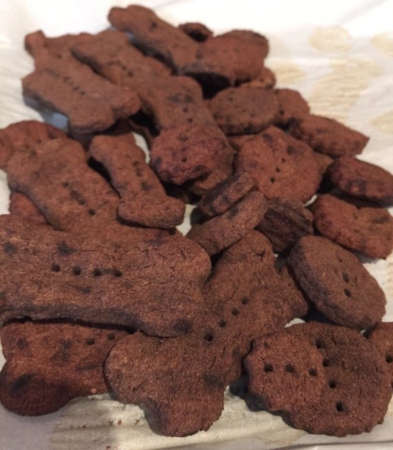 Carob Chocolate Dog Biscuits All Natural by pawprintstreats
