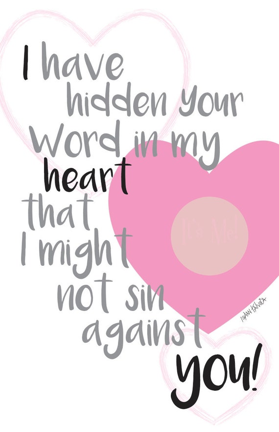 hide word in my heart that i might not sin