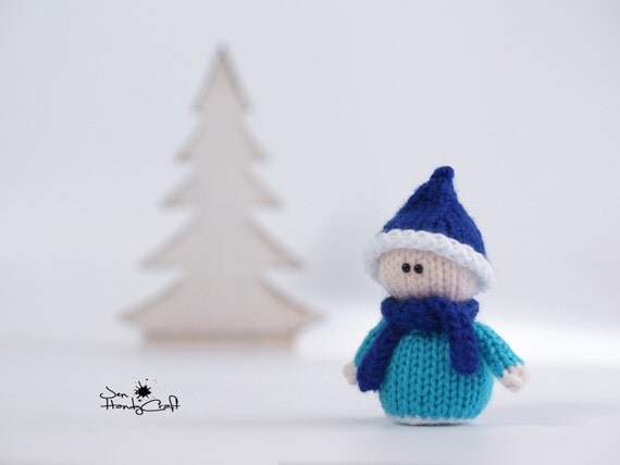 Christmas elf Miniature stuffed elf doll Christmas gift Miniature gnome doll Xmas elf Winter holiday decor Christmas decor Stocking filler
