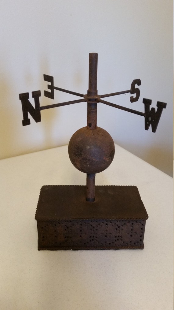 antique rustic cast metal weathervane pre 1920's