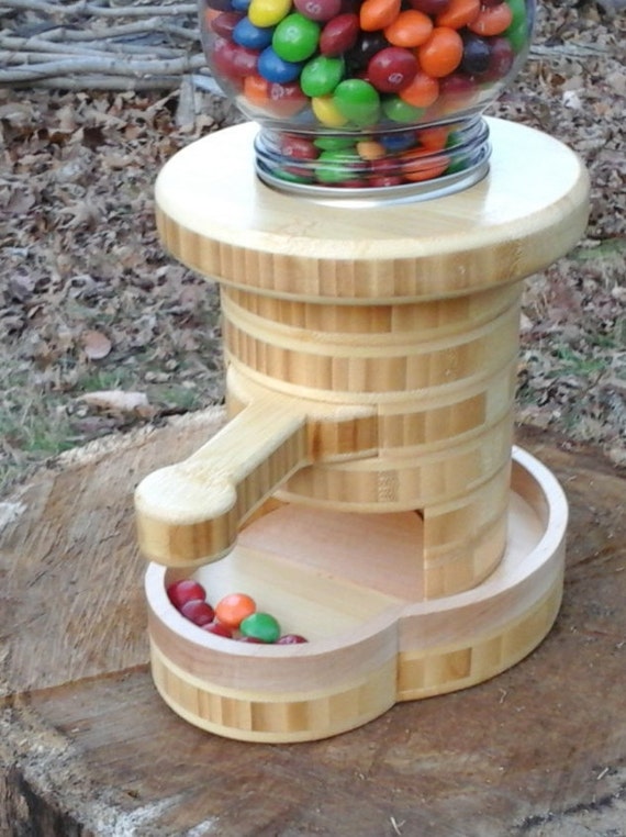 Wooden Candy Dispenser by McQueenWoodcrafts on Etsy