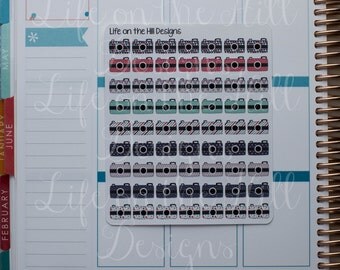 Planner Stickers- Cameras 63 ct IC150