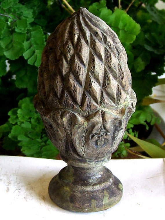 Mini Acorn Concrete Finial Cement Sculpture Figurine