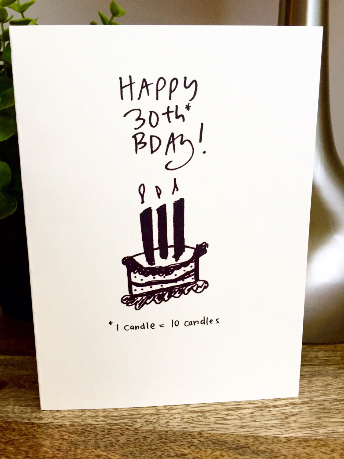 30th birthday for him card funny 30th birthday by sidesandwich