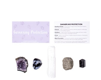 Protection Crystal Set / Crystals For Protection / Protection Crystals / Healing Crystal Set / Stones For Protection / Protective Stones