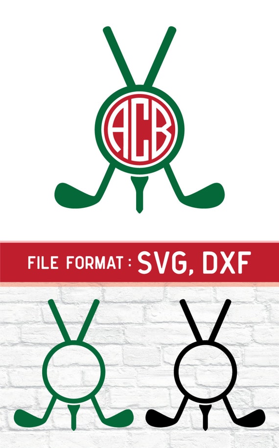 Download SVG Golf Monogram Cricut Files Vinyl Cutters SVG by DreamShape