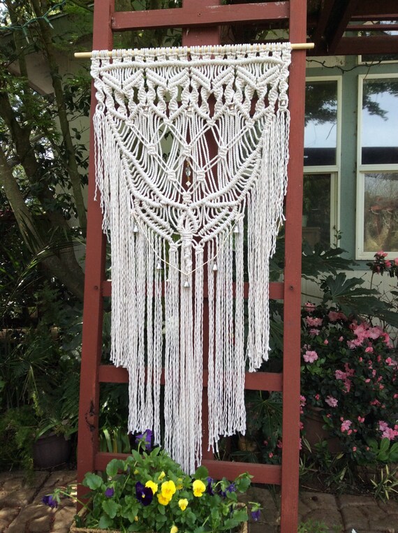 Macrame Elegance Large Macrame Wall Hanging by MacrameElegance