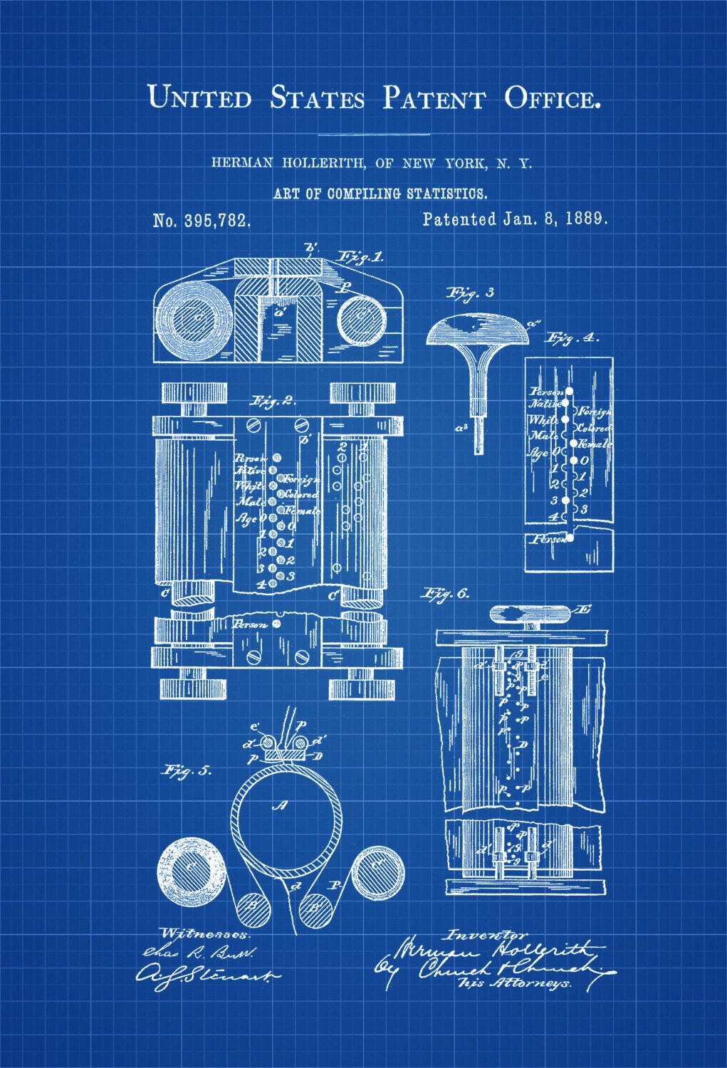 First Computer Patent Patent Print Wall Decor Computer