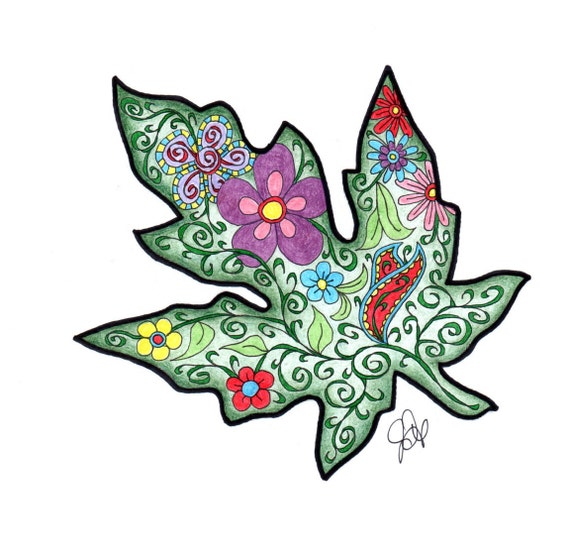 Leaf Coloring Page