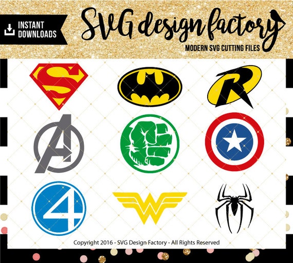 Super Heroes Logo MARVEL SVG On Layered by SvgDesignFactory