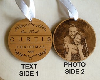 Wedding Ornament Our First Christmas Ornament Married Gift - First Christmas as Mr and Mrs - Personalized First Christmas Together Ornament