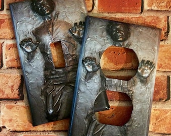 STAR WARS Han Solo Carbonite light switch cover plate wall outlet home decor