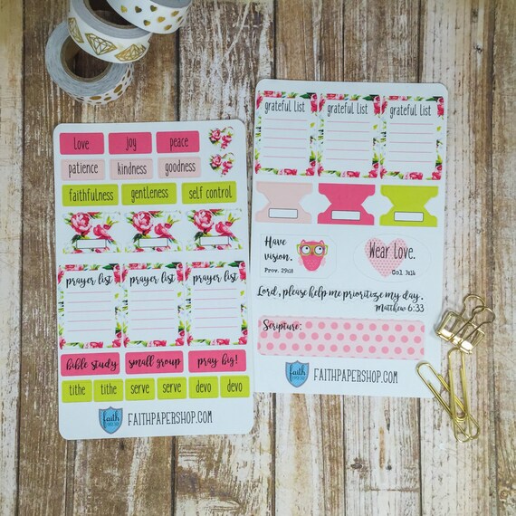 bible journaling stickers christian stickers planner